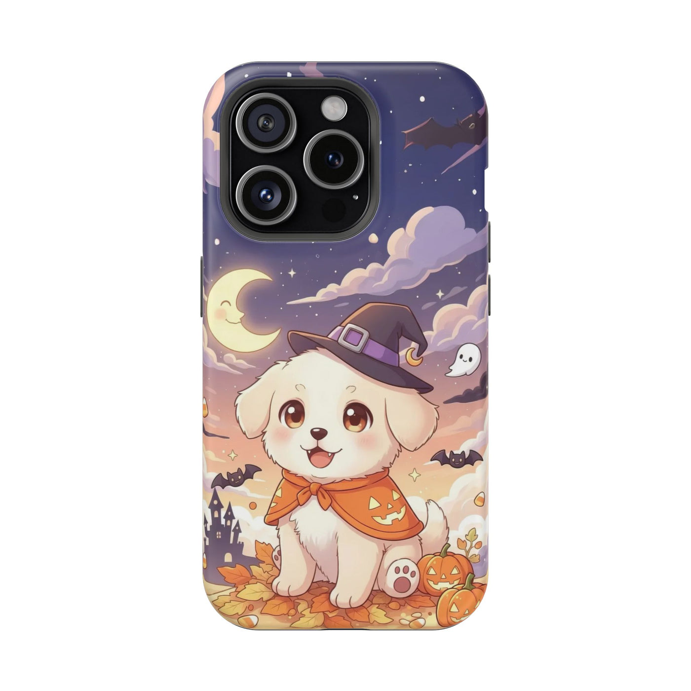 Halloween cute puppy anime style 2 Magnetic Impact-Resistant Phone Case, Cute Dog Design, Pet Owner Gift, Animal Lover Accessory, Birthday Gift for Dog Lovers