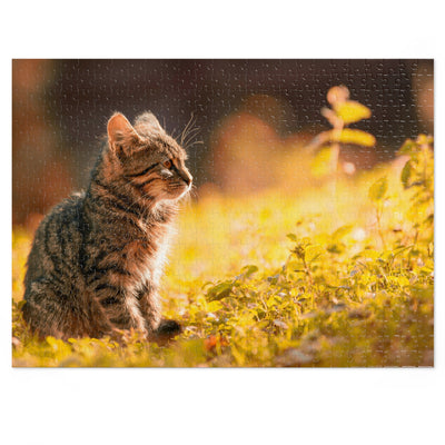 Rustic Cat Jigsaw Puzzle, 500 Pieces, Puzzle for Cat Lovers, Unique Gift for Pet Enthusiasts, Family Game Night