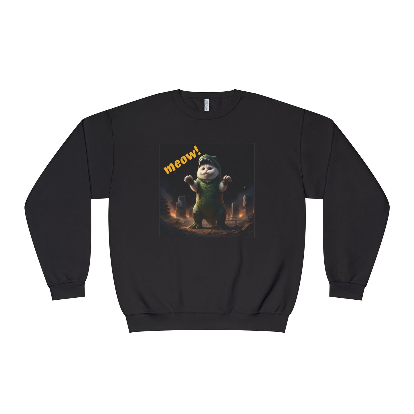 Cat-zilla style 1 Unisex NuBlend Crewneck Sweatshirt