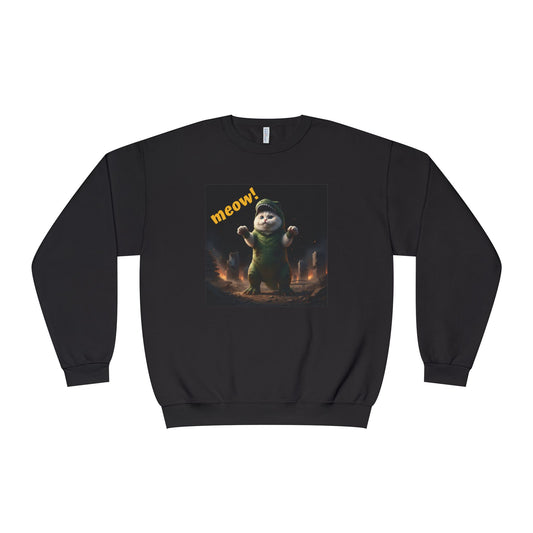 Cat-zilla style 1 Unisex NuBlend Crewneck Sweatshirt