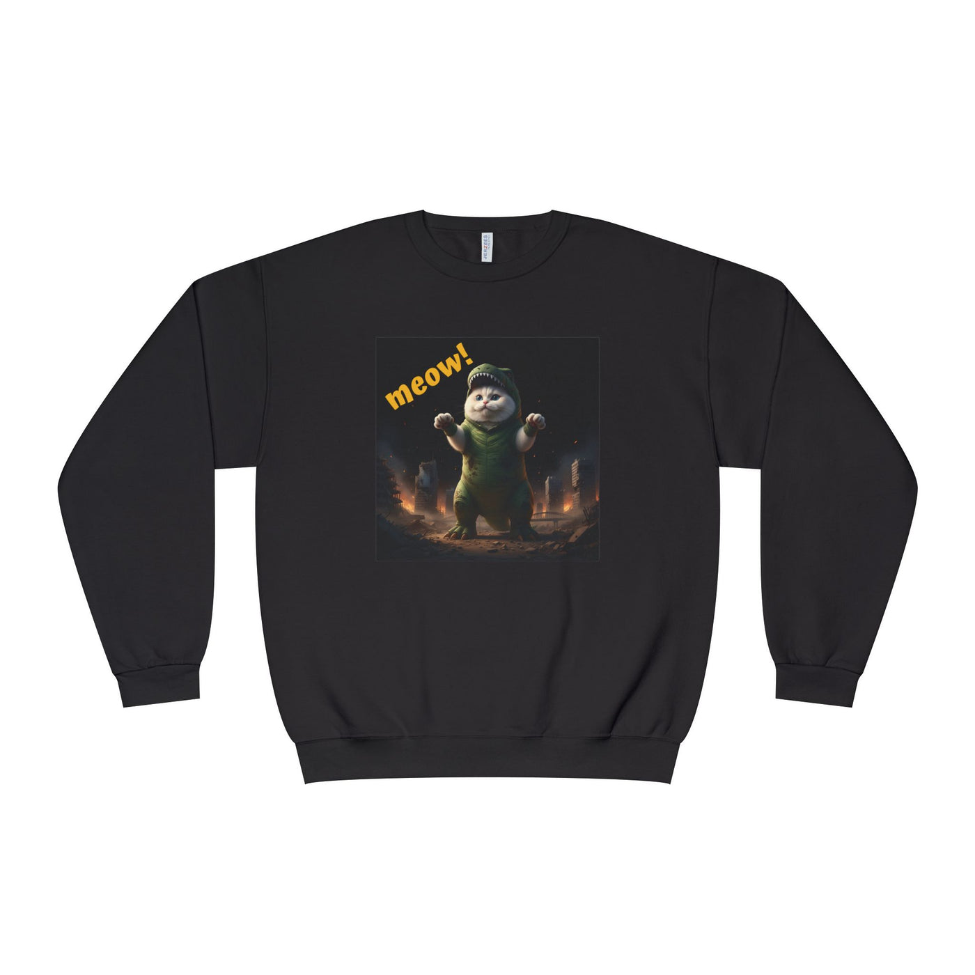 Cat-zilla style 1 Unisex NuBlend® Crewneck Sweatshirt