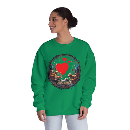Cats & Dogs Full of Love Unisex NuBlend Crewneck Sweatshirt
