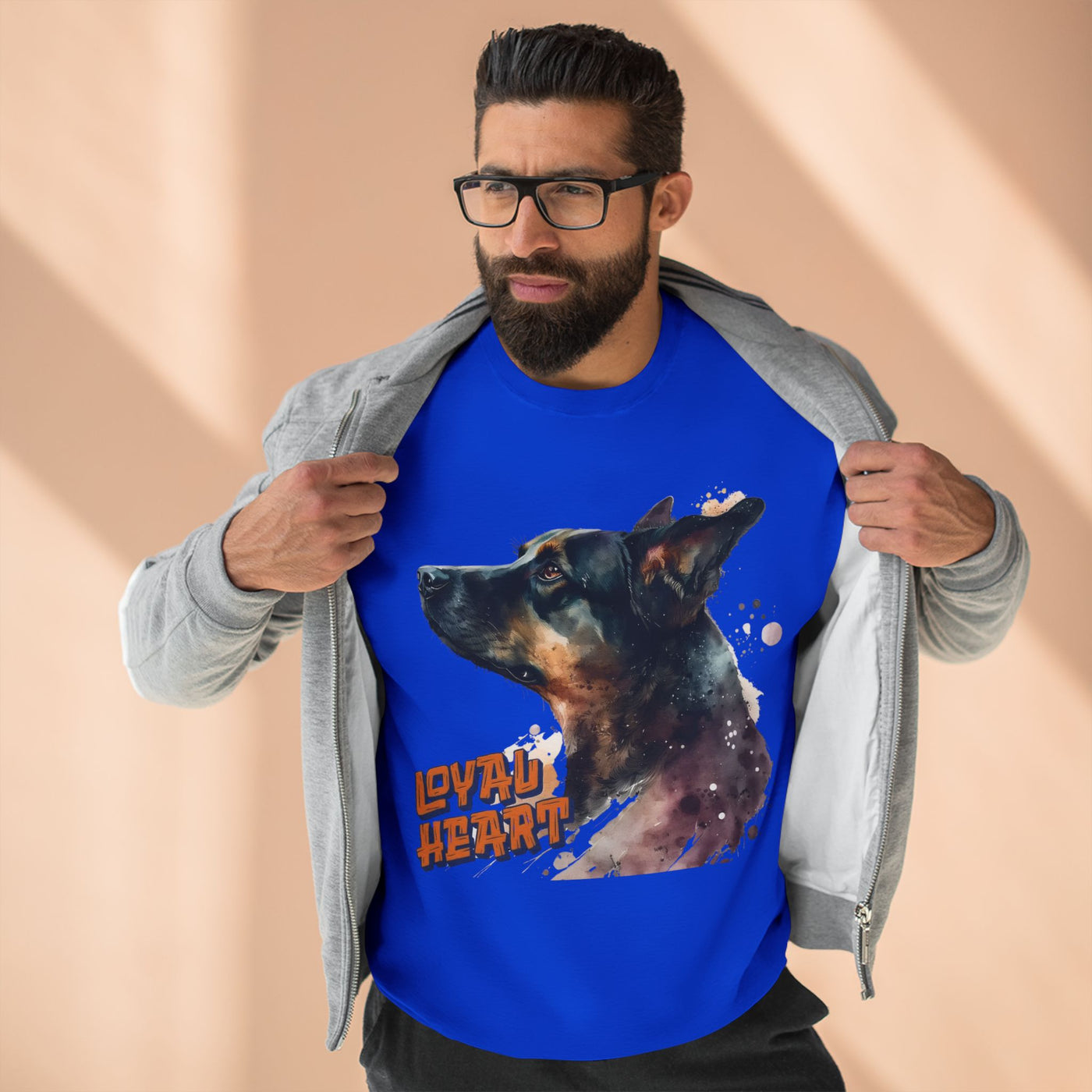 "Loyal Heart" Dog Lover style 1 Unisex Crewneck Sweatshirt