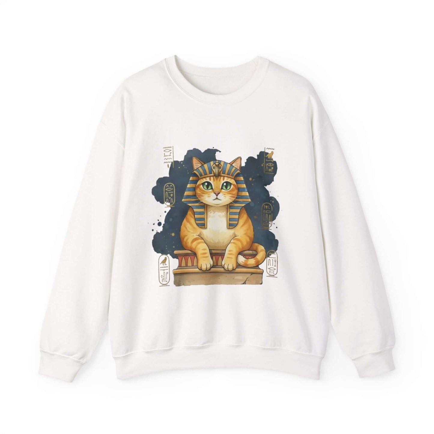 Watercolor Cat painting Unisex Crewneck Sweatshirt style 4