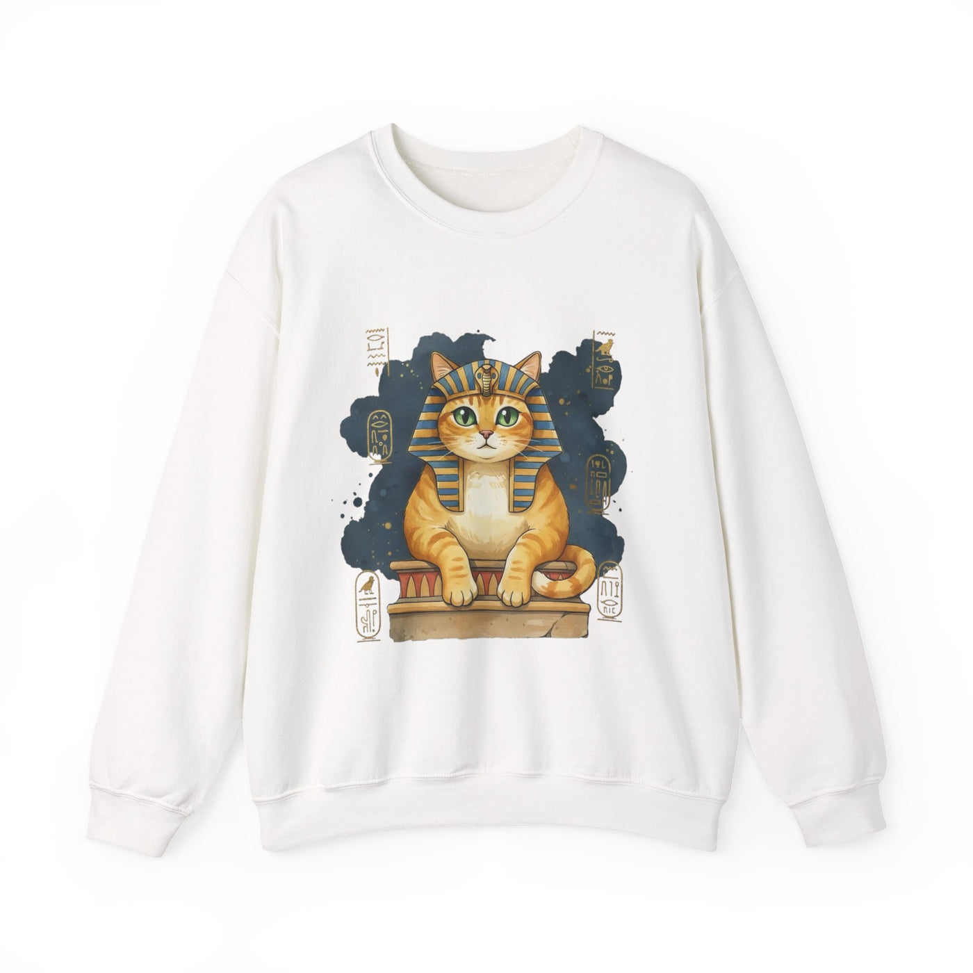 Watercolor painting style 9 Men & Women Cute Cat Pile Crewneck Sweatshirt