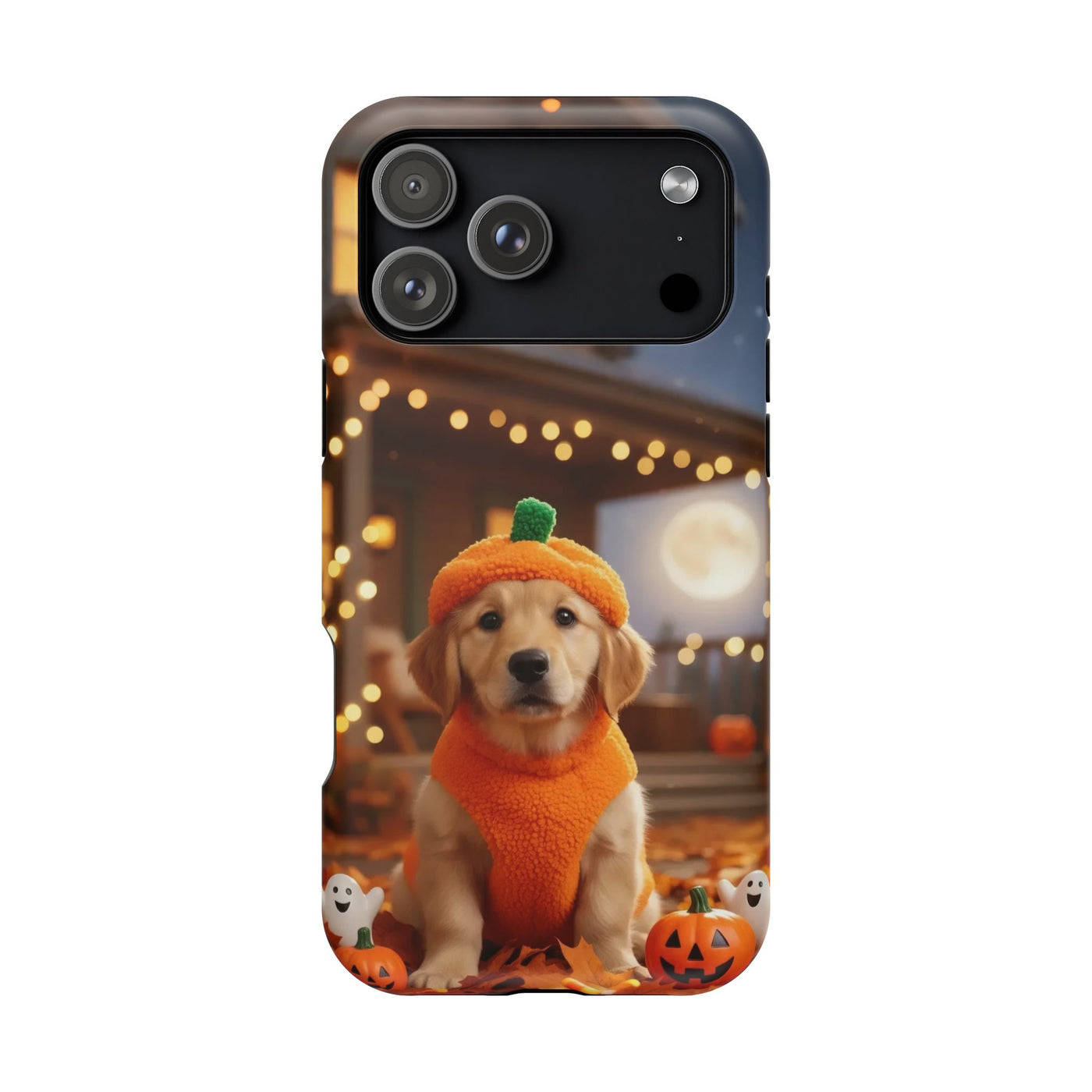 Halloween cute puppy photo style 3 Magnetic Impact-Resistant Phone Case, Cute Dog Design, Pet Owner Gift, Animal Lover Accessory, Birthday Gift for Dog Lovers