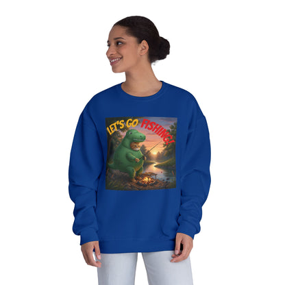 Crocodile Cat Fishing Unisex NuBlend Sweatshirt style 3