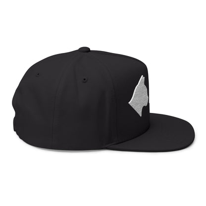 Stylish Embroidered Cat Mom Flat Bill Cap style 3