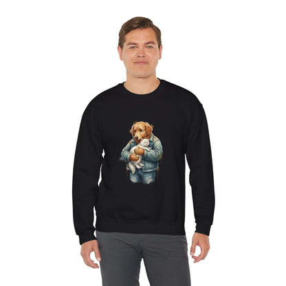 Watercolor Dog painting Unisex Crewneck Sweatshirt style 6