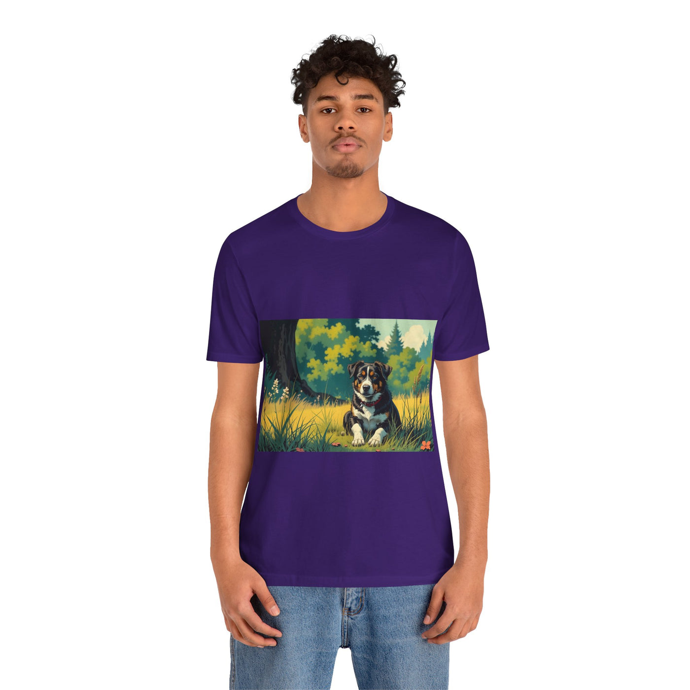 Adorable Dog comic style 2 Unisex Soft Tee | Cute Dog Lover's Shirt, Animal Graphic T-Shirt, Pet Themed Gift, Casual Wear