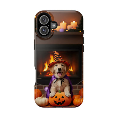 Halloween cute puppy photo style 1 Magnetic Impact-Resistant Phone Case, Cute Dog Design, Pet Owner Gift, Animal Lover Accessory, Birthday Gift for Dog Lovers