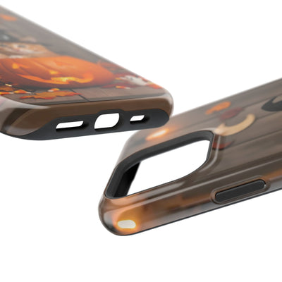 Halloween cute kitten photo style 2 Magnetic Phone Case, Cat Lover Gift, Impact-Resistant iPhone Case, Funny Pet Accessory, Unique Animal Design