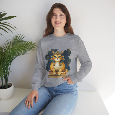Watercolor painting style 9 Men & Women Cute Cat Pile Crewneck Sweatshirt