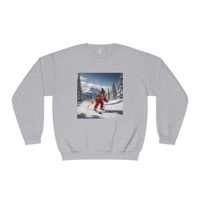 Skiing Dog Unisex NuBlend® Crewneck Sweatshirt