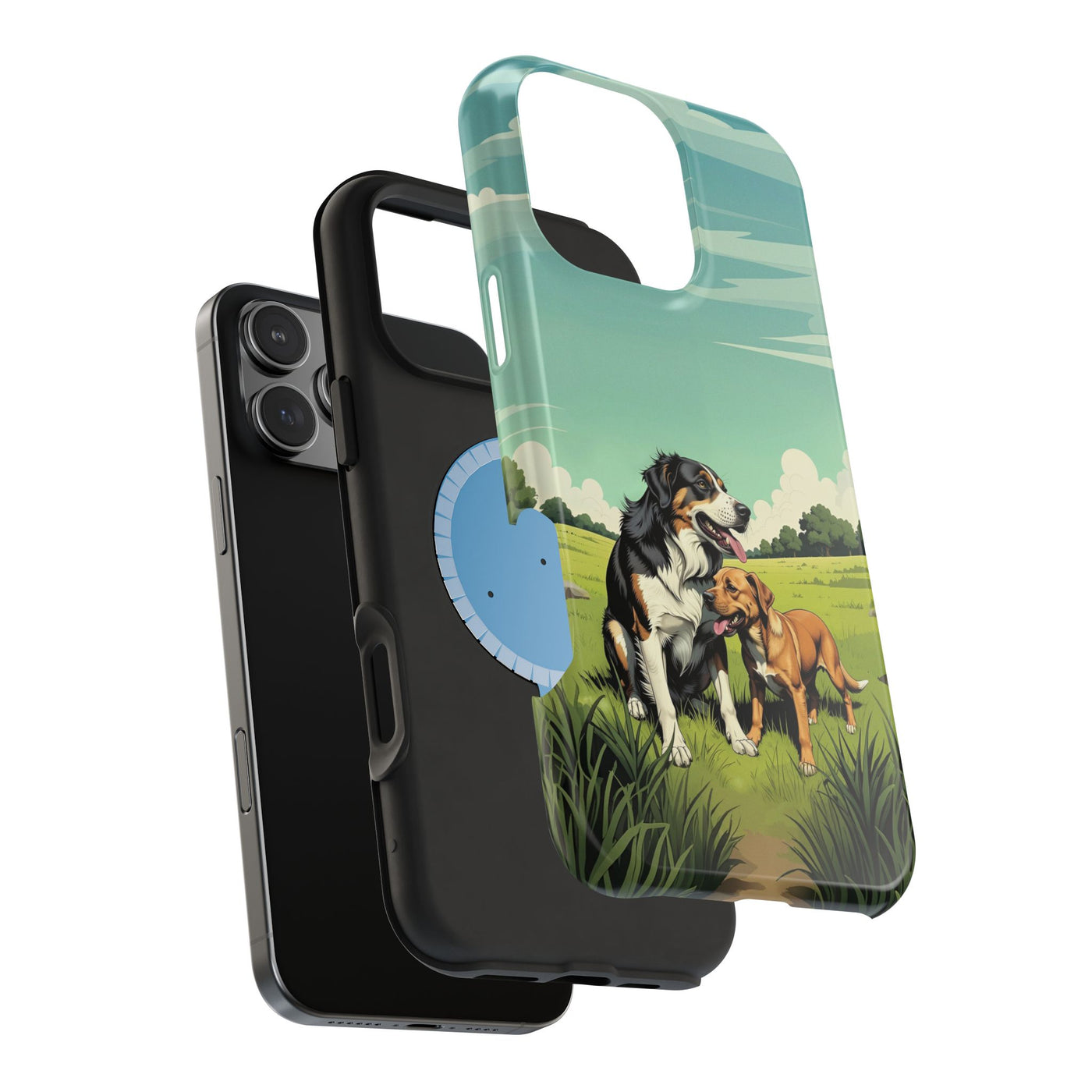 Dog Lovers' Magnetic Impact-Resistant Phone Case comic style 3, Cute Dog Design, Pet Owner Gift, Animal Lover Accessory, Birthday Gift for Dog Lovers