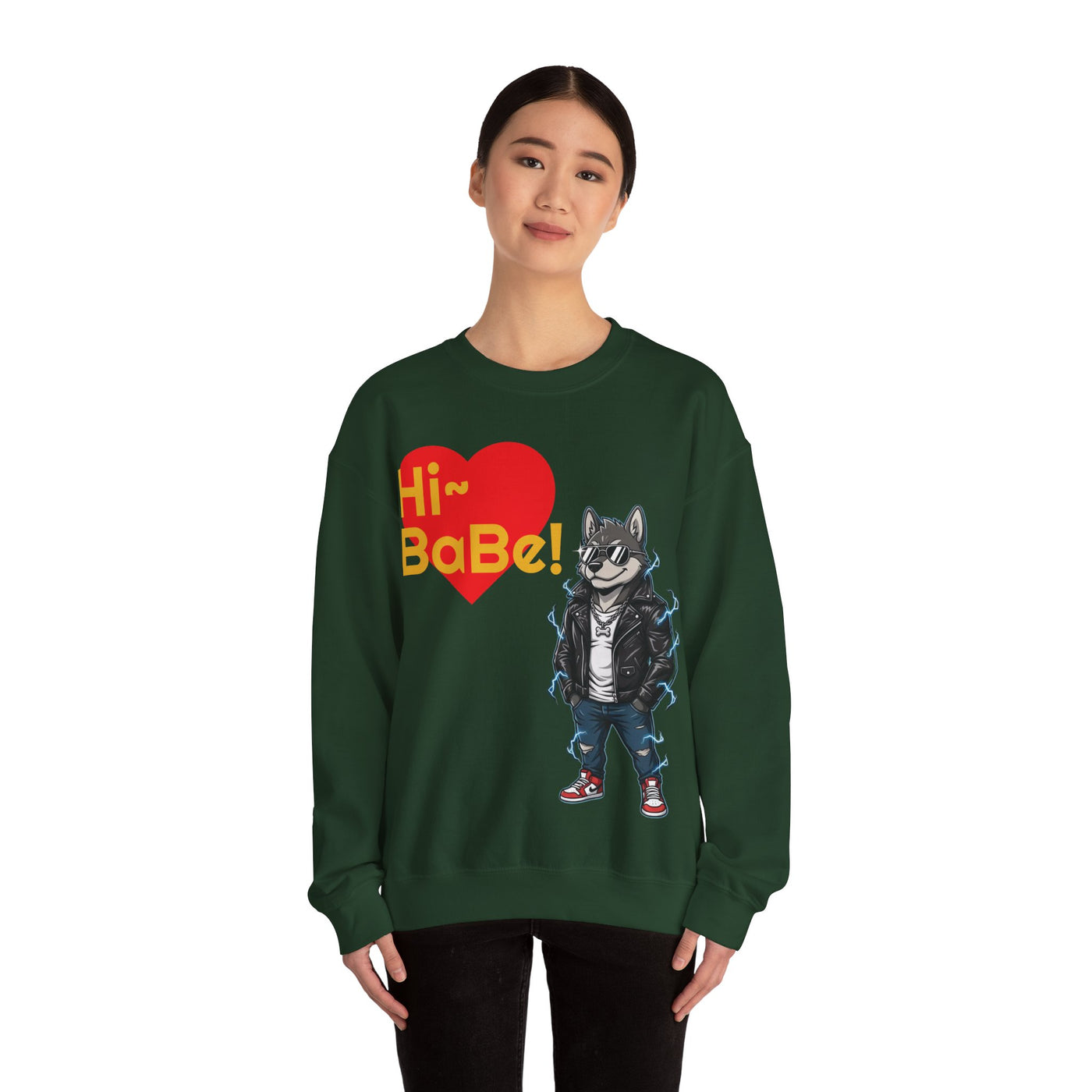 Cool Dog style 3 Unisex Crewneck Sweatshirt | Cozy Gift for Dog Lovers, Casual Wear, Unique Graphic Sweatshirt, Birthday Gift, Everyday Style