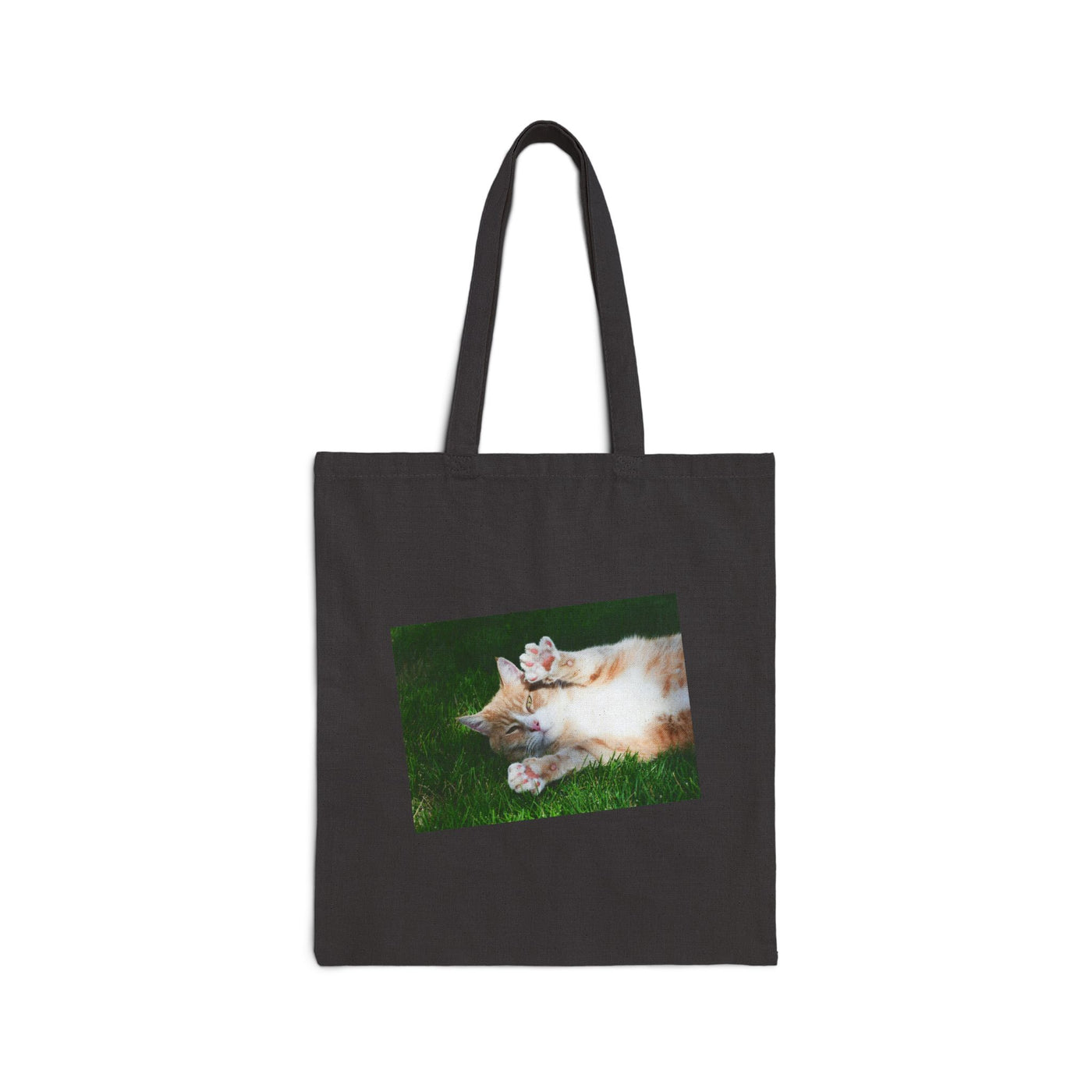 Cozy Cat Cotton Canvas Tote Bag, Pet Lover Gift, Eco-Friendly Shopping Bag, Cute Cat Art, Everyday Use, Cat Parent Essentials