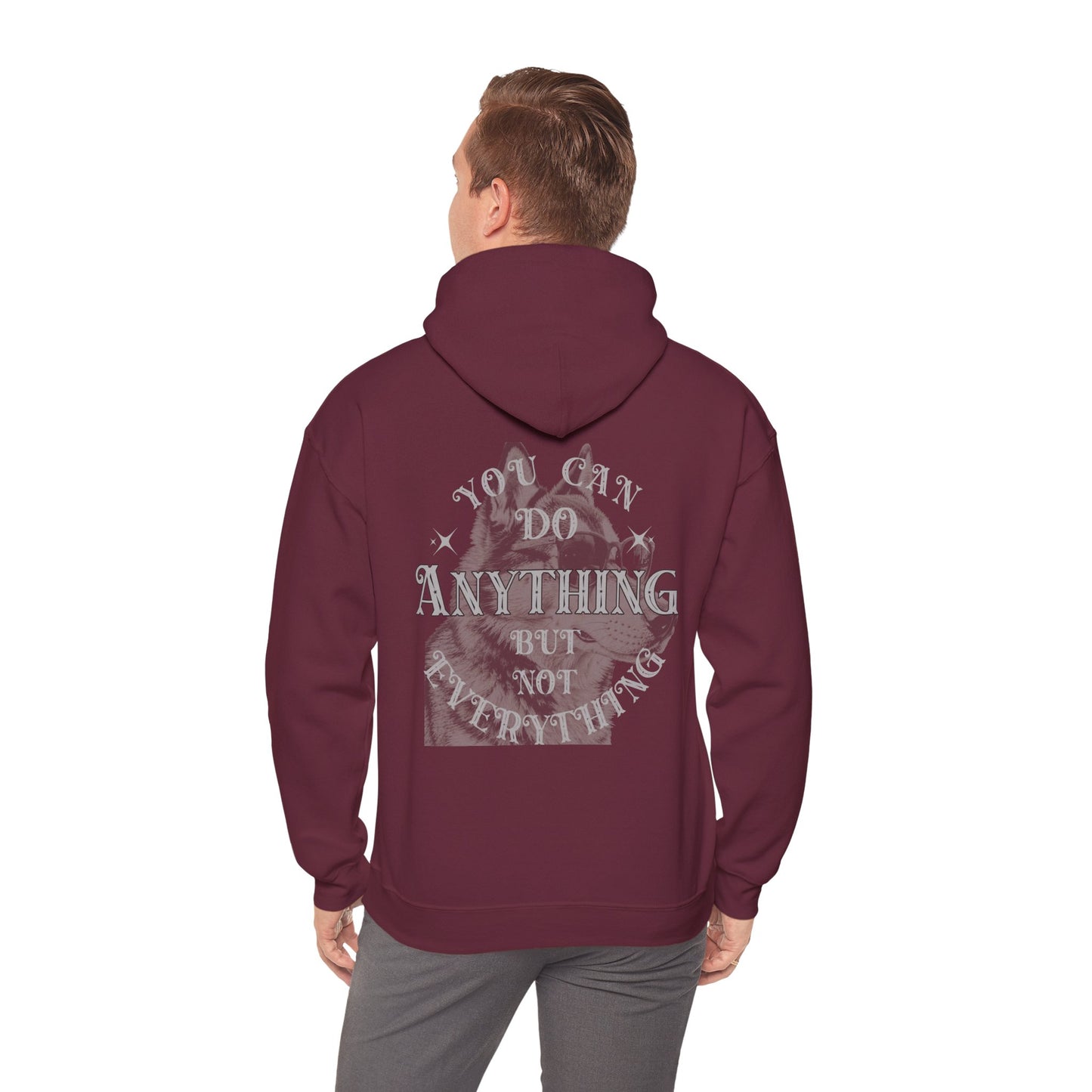 Dog Lover plus Slogan on Back Unisex Pullover Hoodie
