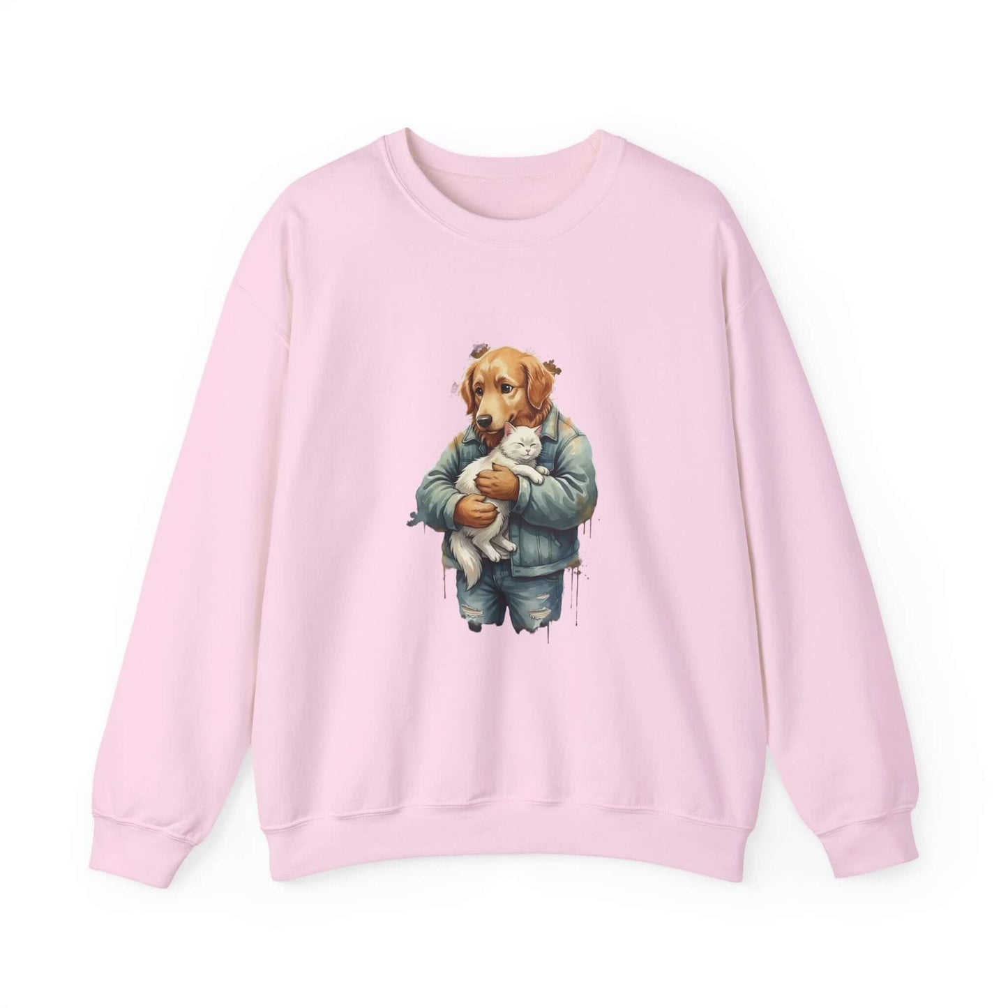Watercolor Dog painting Unisex Crewneck Sweatshirt style 6