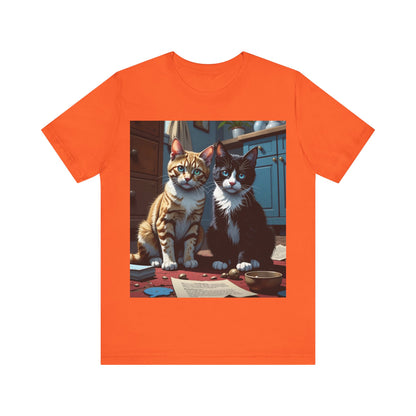 Adorable Cat Lovers Tee style 1- Cute Cat Graphic Tee, Pet Lover Gift, Animal T-Shirt, Birthdays, Cat Enthusiasts, Everyday Wear