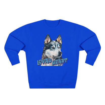 Loyal Heart Dog Lover Unisex Crewneck Sweatshirt style 3