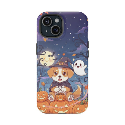 Halloween cute puppy anime style 3 Magnetic Impact-Resistant Phone Case, Cute Dog Design, Pet Owner Gift, Animal Lover Accessory, Birthday Gift for Dog Lovers