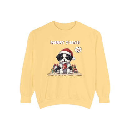 Puppy wait for Christmas presents Unisex Crewneck Sweatshirt style 7