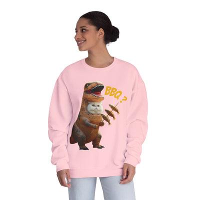 Tyrannosaurus Cat BBQ Unisex NuBlend® Crewneck Sweatshirt