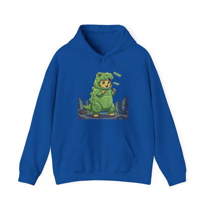 Cat cosplay Godzilla Funny Design Unisex Hoodie style 2