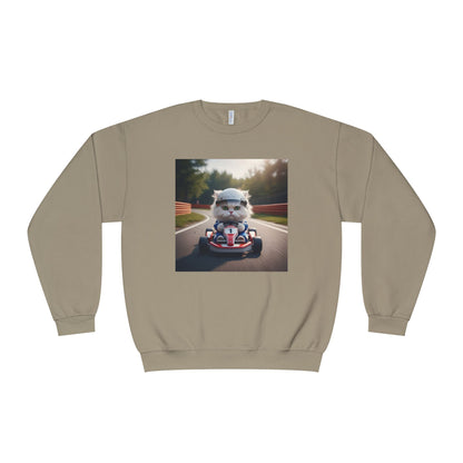 Go Kart Cat Unisex NuBlend Crewneck Sweatshirt style 1