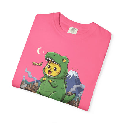 Cat cosplay Godzilla Funny Design Unisex T-Shirt style 1