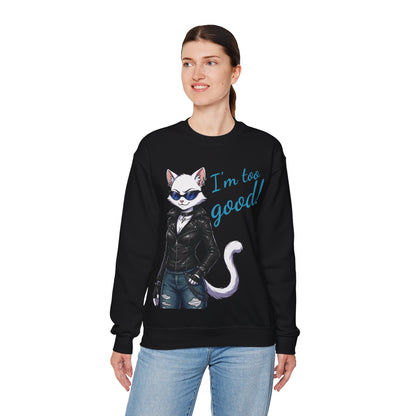 Cool Cat Unisex Heavy Blend Crewneck Sweatshirt style 3