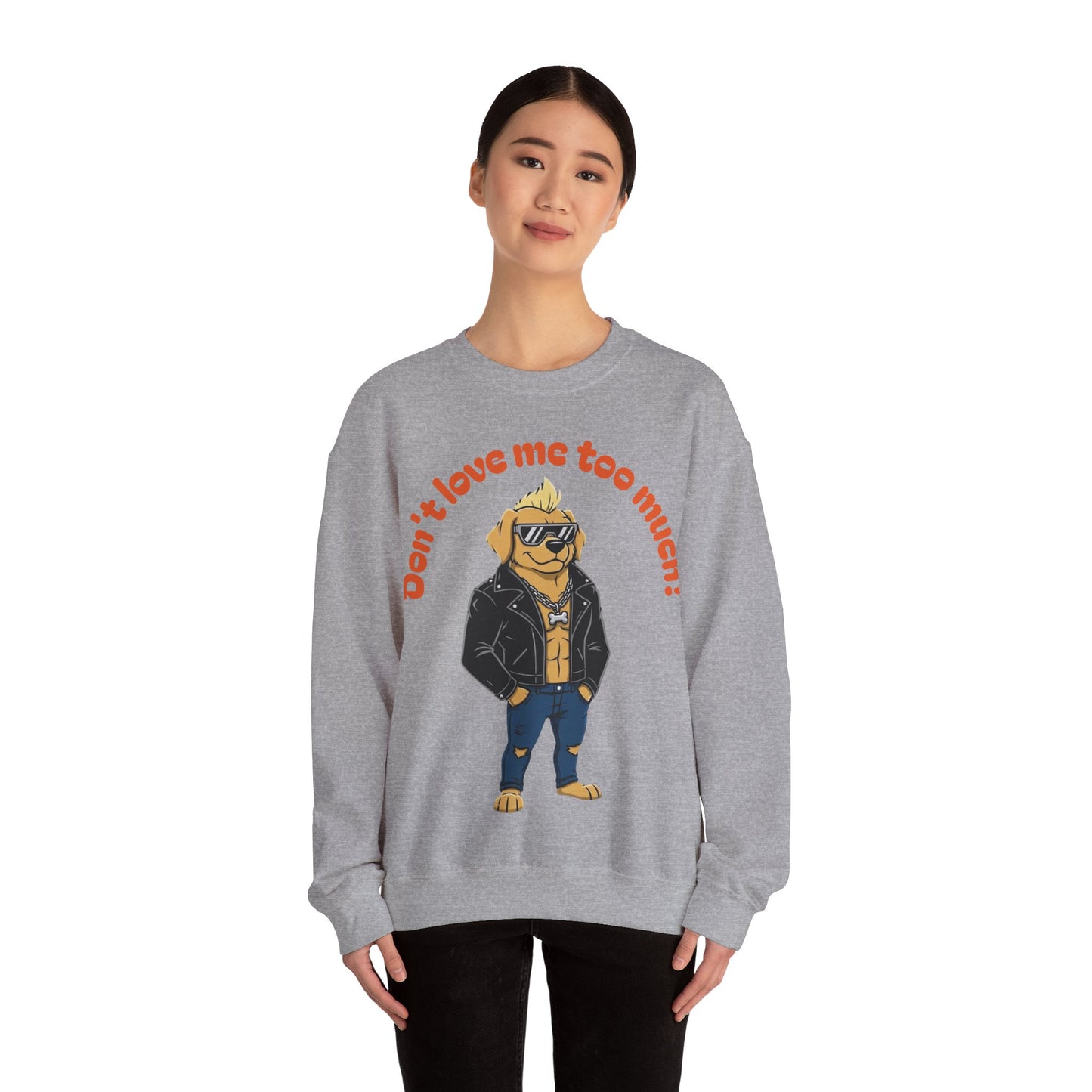 Cool Dog Unisex Heavy Blend Crewneck Sweatshirt style 2