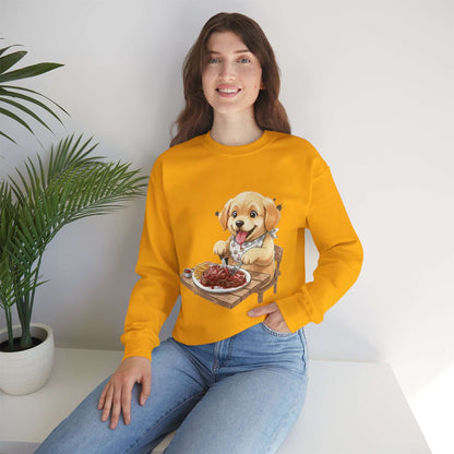 Watercolor Dog painting Unisex Crewneck Sweatshirt style 1
