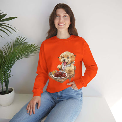 Watercolor Dog painting Unisex Crewneck Sweatshirt style 1