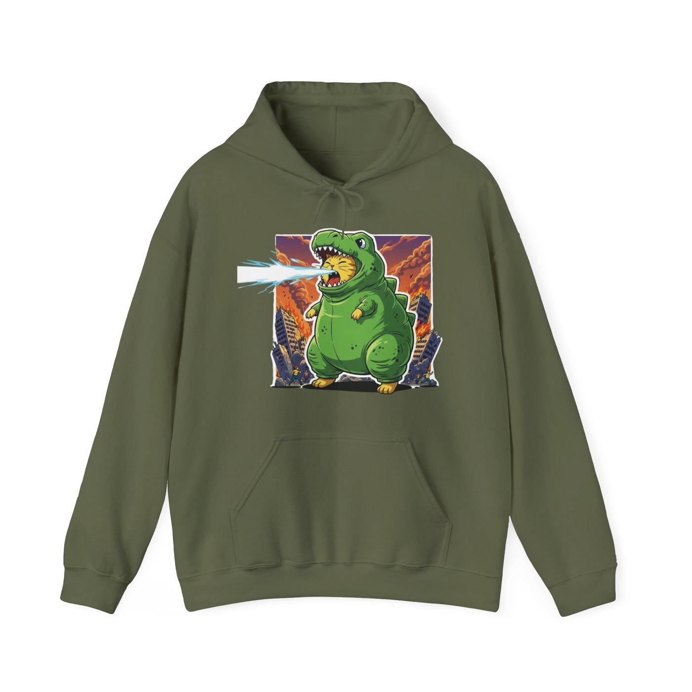 Cat cosplay Godzilla style 3 Unisex Hoodie - Fun & Playful Design