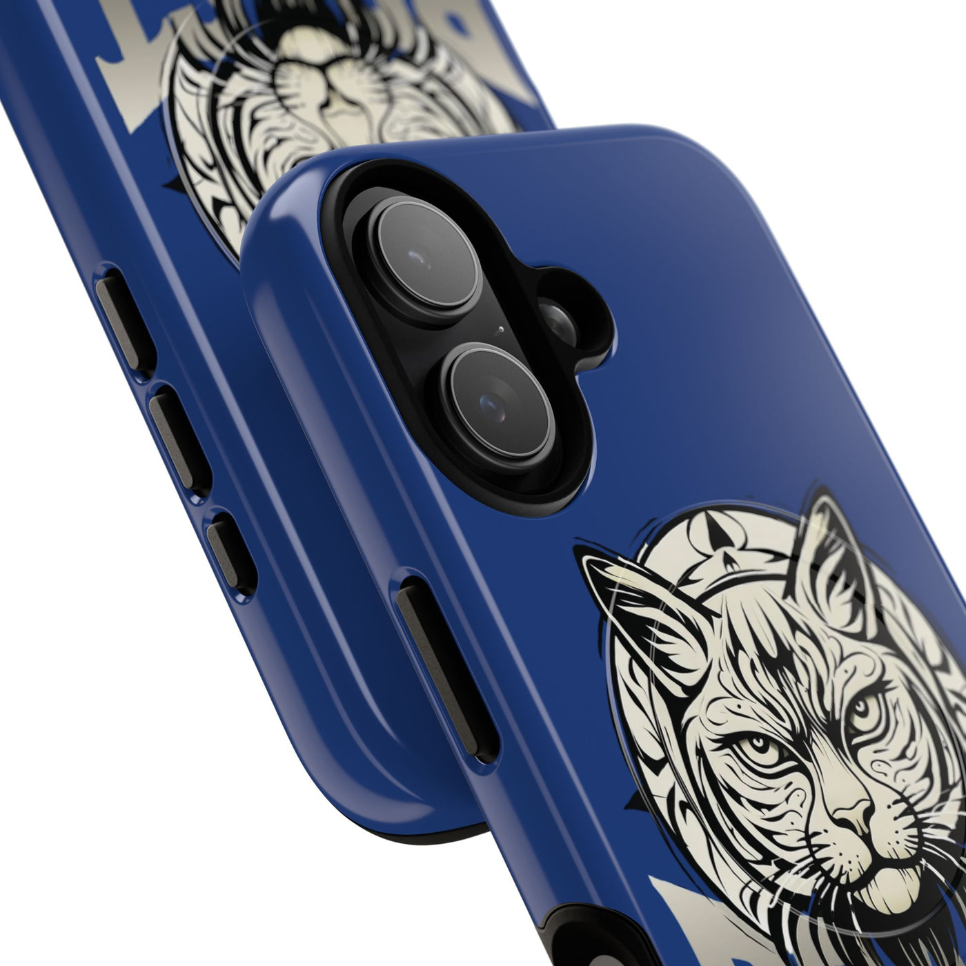 Beast Cat Blue Tough Magnetic iPhone 17 / 17 Air / Pro / Pro Max Protective Case support MagSafe