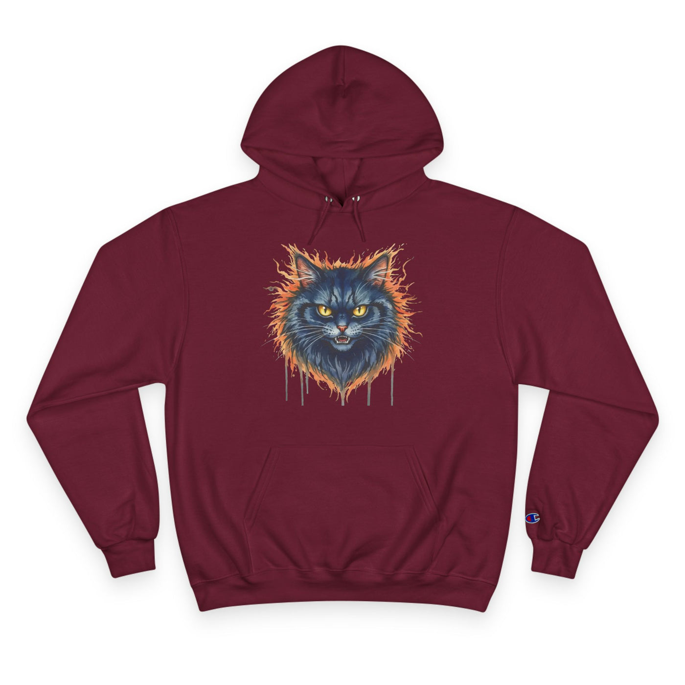 Mad Cat style 2 Men and Women Champion Hoodie