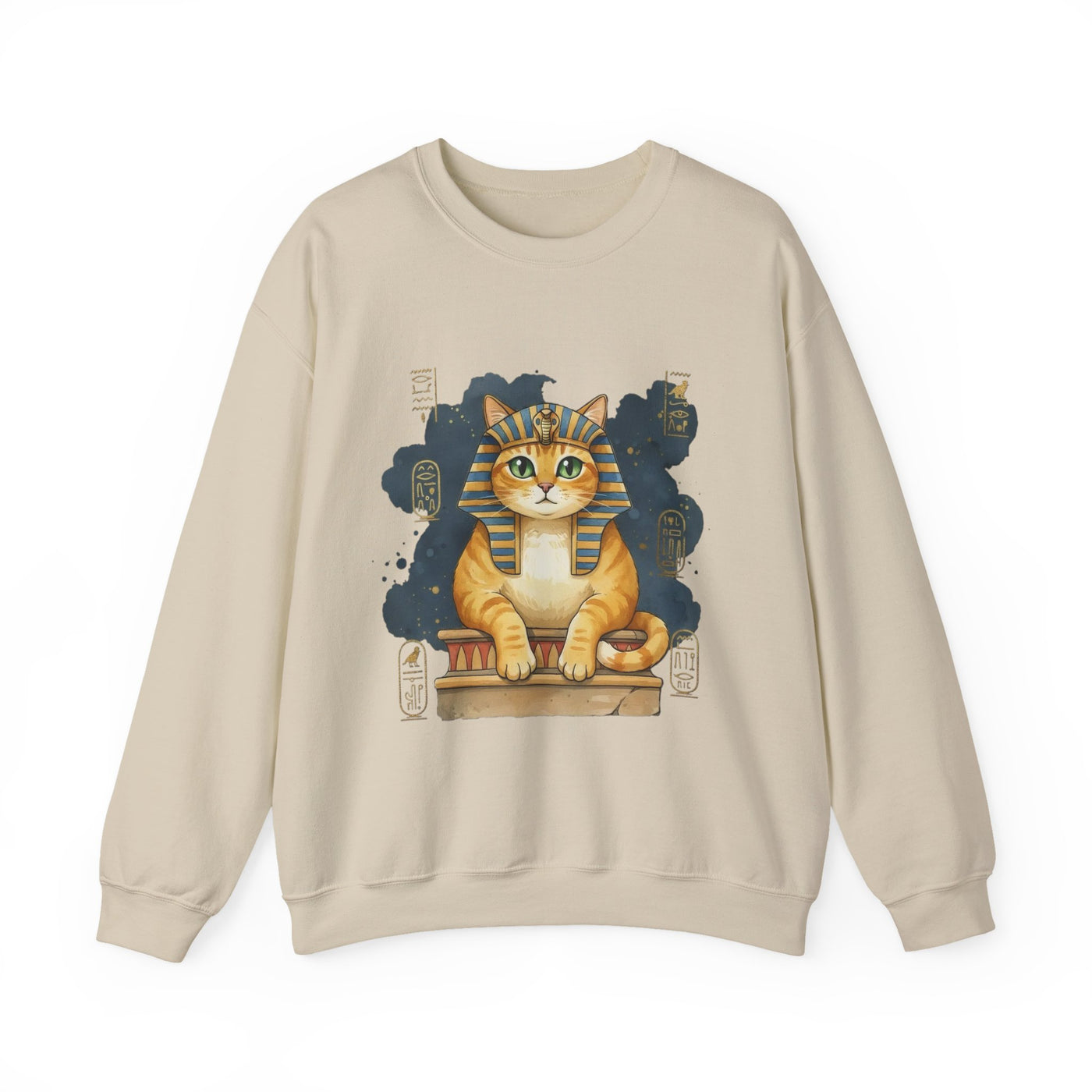 Watercolor painting style 9 Men & Women Cute Cat Pile Crewneck Sweatshirt