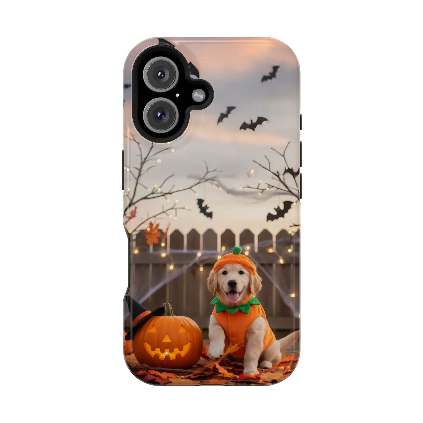 Halloween cute puppy photo style 4 Magnetic Impact-Resistant Phone Case, Cute Dog Design, Pet Owner Gift, Animal Lover Accessory, Birthday Gift for Dog Lovers