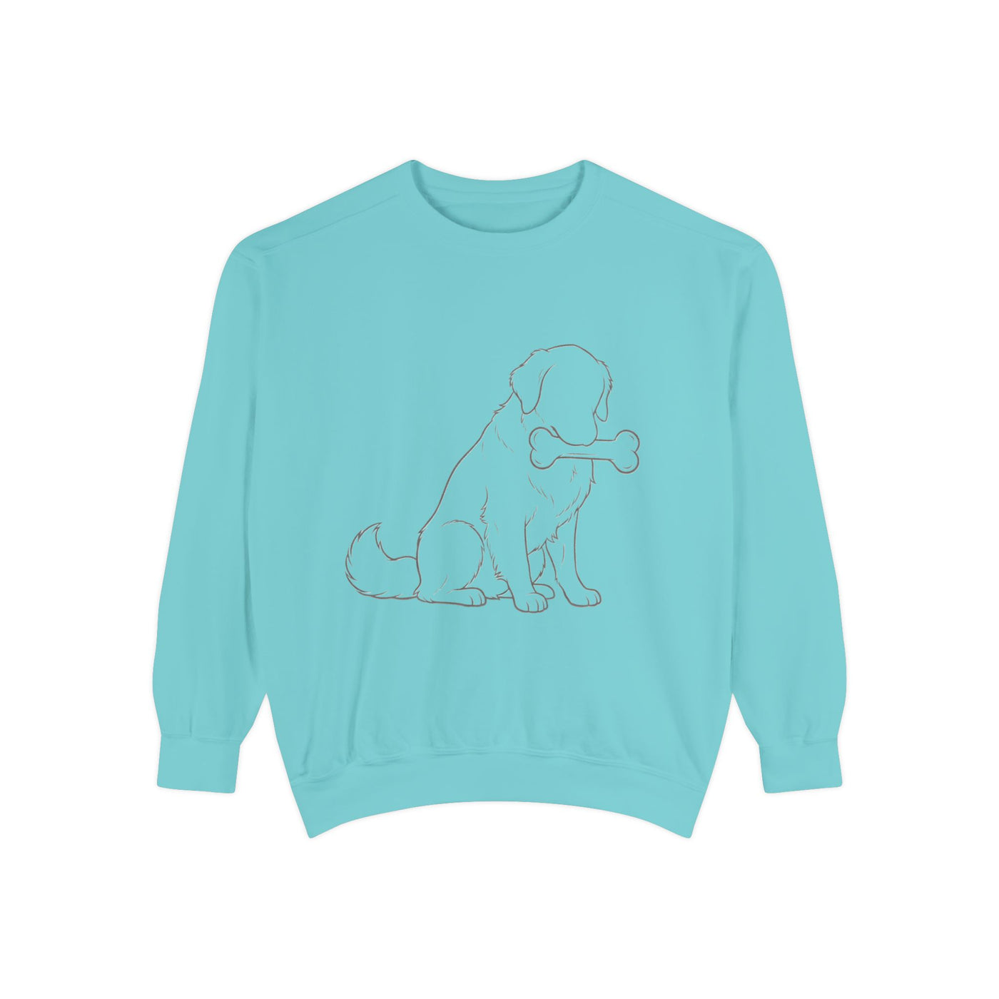 Sitting Dog Shadow style 1 Cozy Graphic Unisex Crewneck Sweatshirt