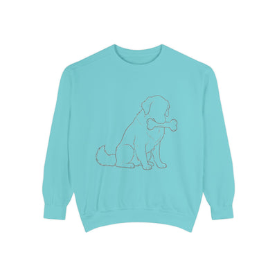 Sitting Dog Shadow style 1 Cozy Graphic Unisex Crewneck Sweatshirt
