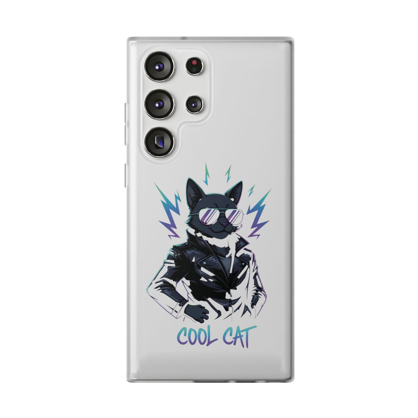 Cool Cat Anime Flexi iPhone & Samsung Galaxy Phone Case