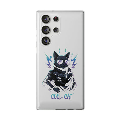 Cool Cat Anime Flexi iPhone & Samsung Galaxy Phone Case