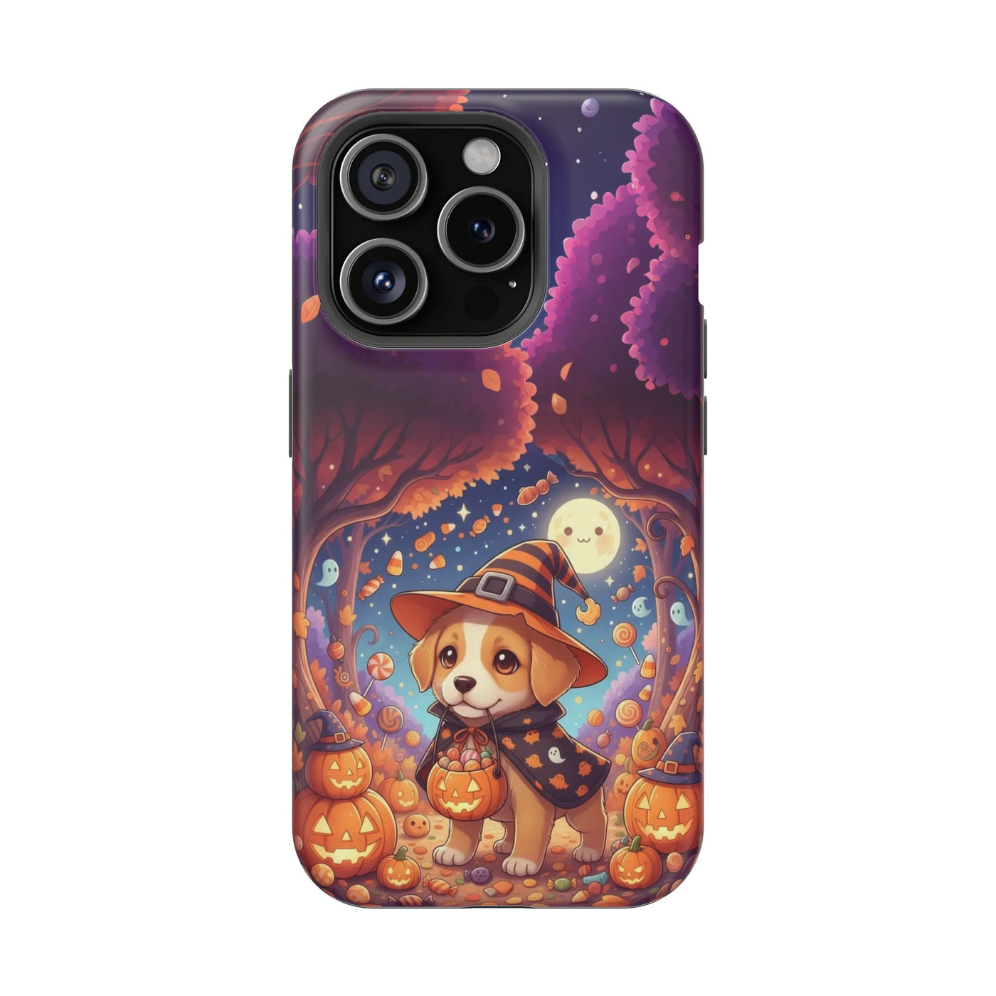 Halloween cute puppy anime style 1 Magnetic Impact-Resistant Phone Case, Cute Dog Design, Pet Owner Gift, Animal Lover Accessory, Birthday Gift for Dog Lovers
