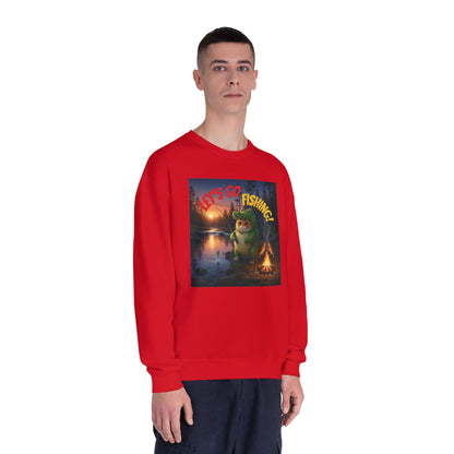 Crocodile Cat Fishing Unisex NuBlend Sweatshirt style 2