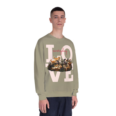 Love Everyday Cats & Dogs Unisex NuBlend® Crewneck Sweatshirt