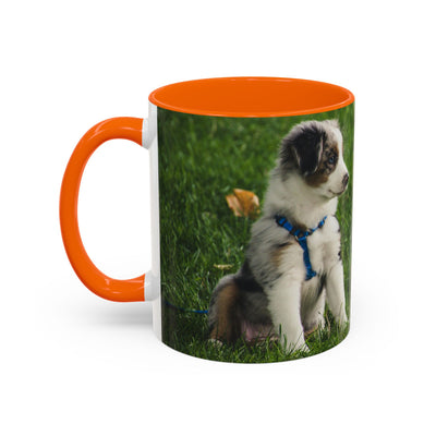 Dog Print Accent Coffee Mug - Dog Lover Gift, Cute Pet Mug, Animal Print Cup, Coffee Tea Mug, Unique Dog Themed Gift