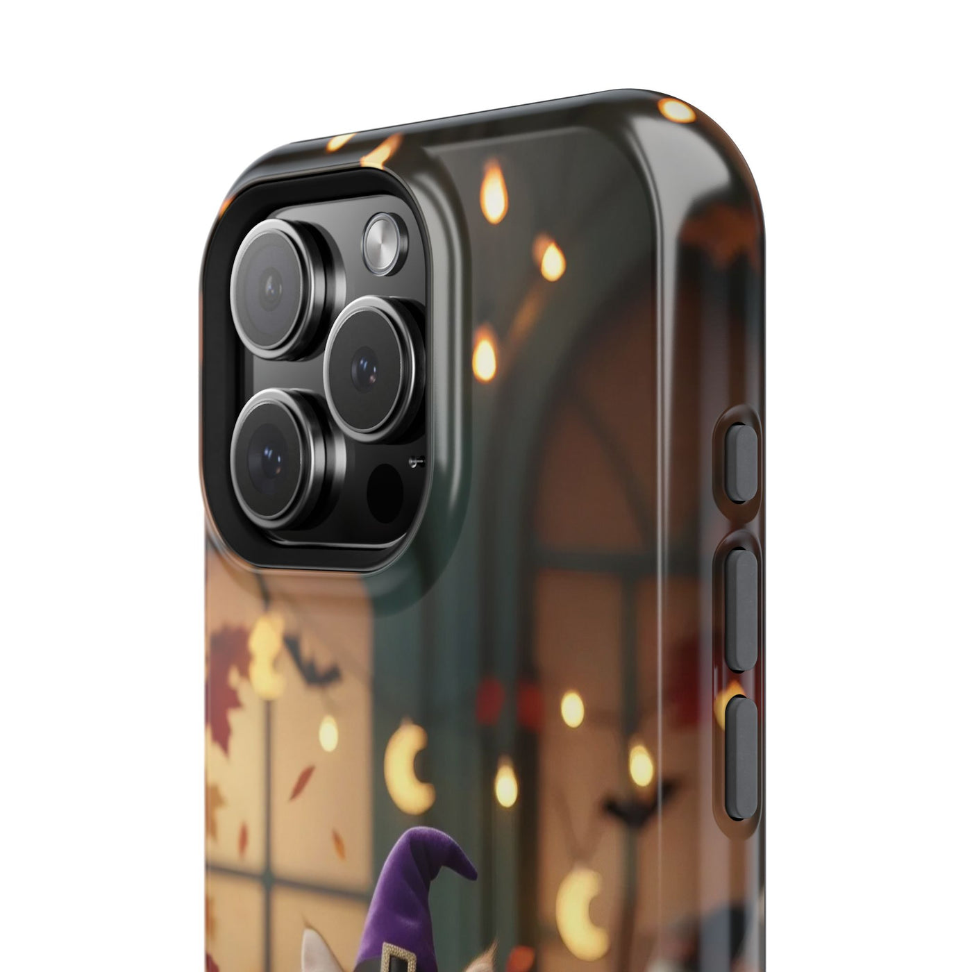 Halloween cute kitten photo style 1 Magnetic Phone Case, Cat Lover Gift, Impact-Resistant iPhone Case, Funny Pet Accessory, Unique Animal Design