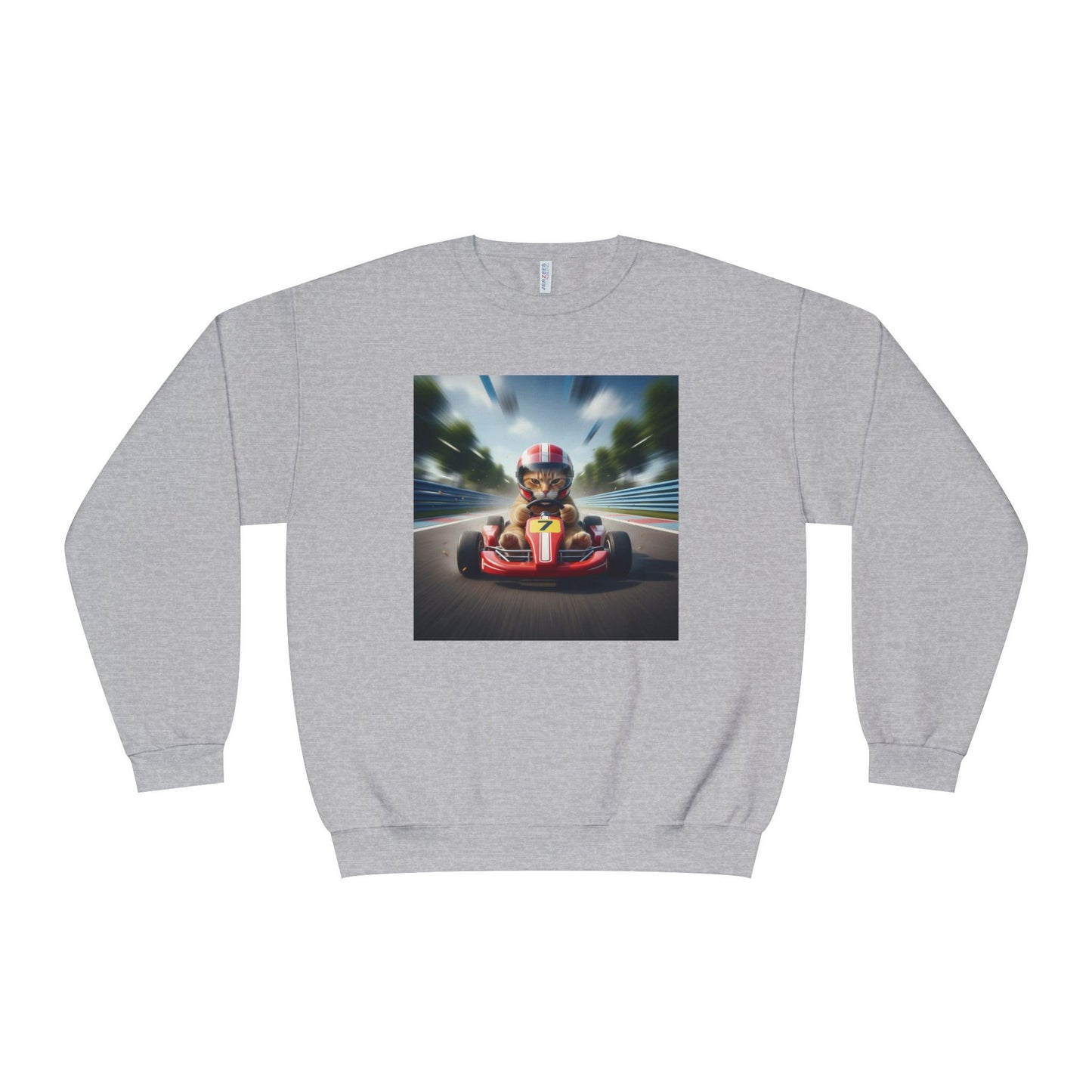 Go Kart Cat Unisex NuBlend Crewneck Sweatshirt style 3